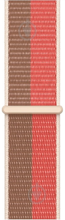 Ремешок Apple 41mm Pink Pomelo/Tan Sport Loop Regular ML2P3ZM/A - фото 1