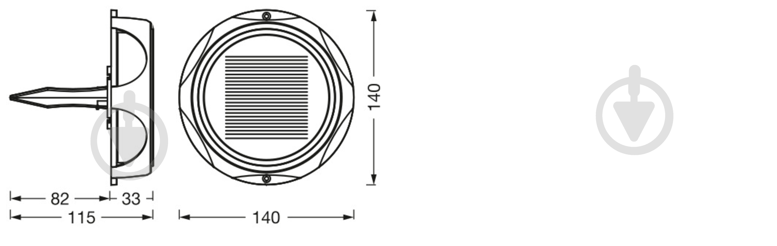 Світильник на сонячній батареї Ledvance Endura Style Solar Utili RD 1,2 Вт IP65 темно-сірий - фото 9 Світильник на сонячній батареї Ledvance Endura Style Solar Utili RD 1,2 Вт IP65 темно-сірий - фото 9
