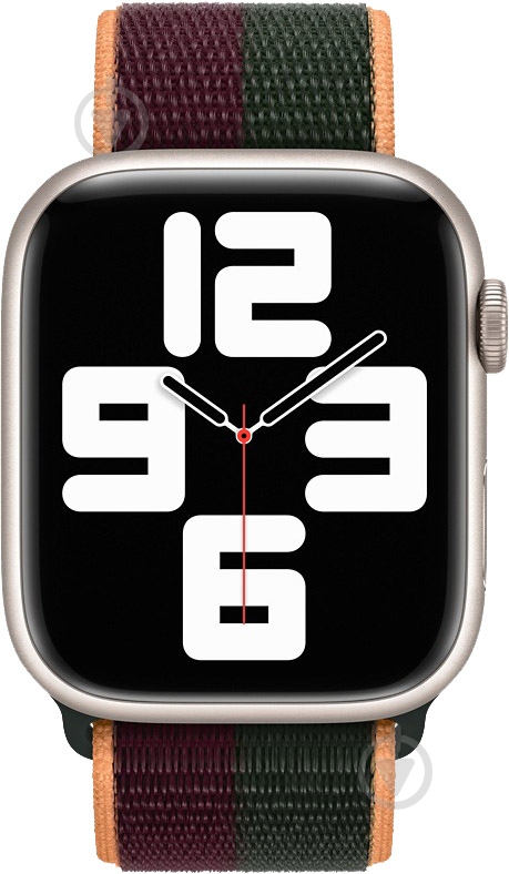 Ремінець Apple 41mm Dark Cherry/Forest Green Sport Loop Regular ML2R3ZM/A - фото 3