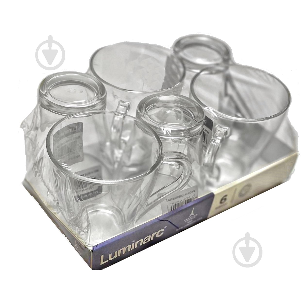 Набор чашек Luminarc Mahak 280 мл 6 шт. - фото 3 Набор чашек Luminarc Mahak 280 мл 6 шт. - фото 3