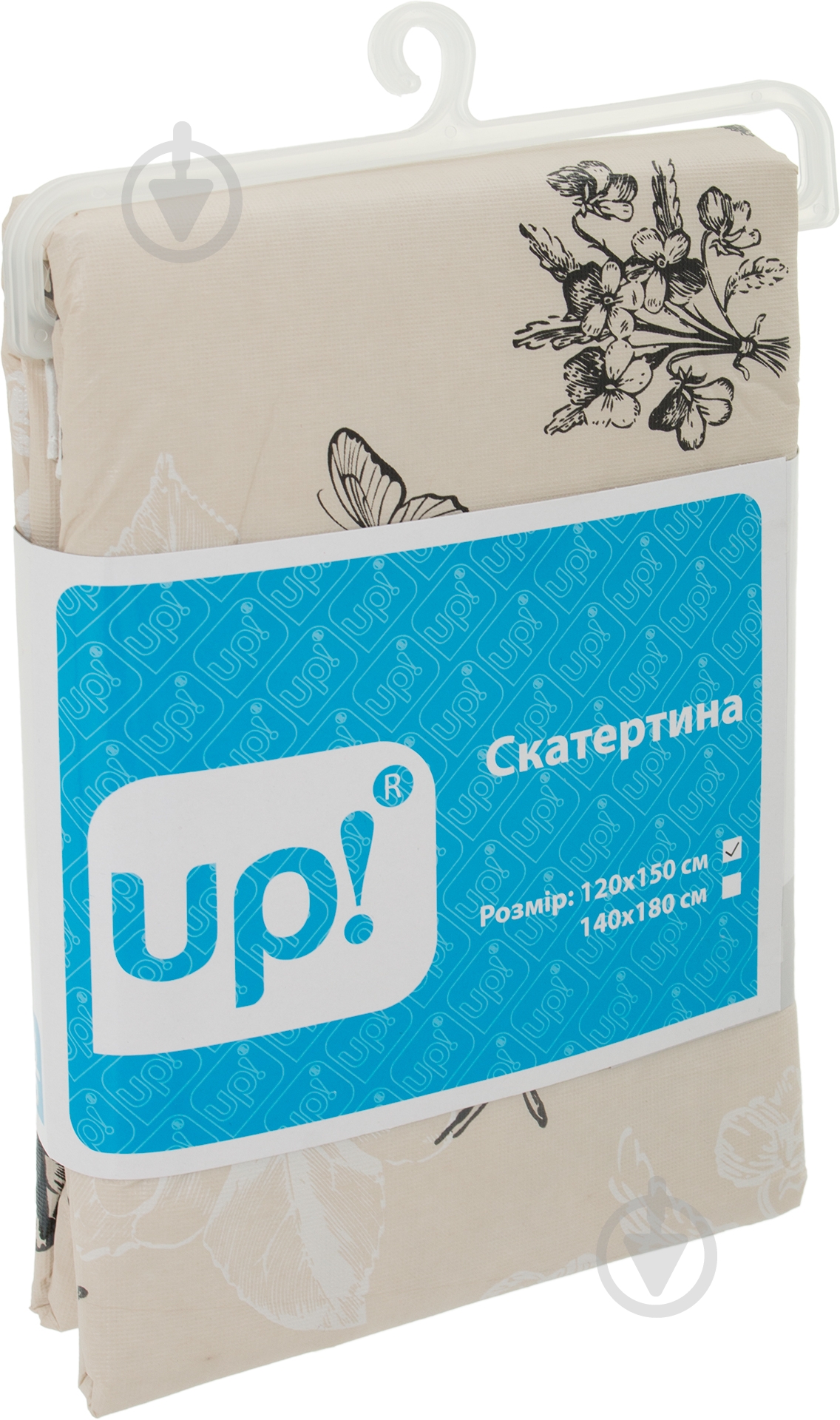 Скатертина Квіти 120x150 см бежевий UP! (Underprice) - фото 3 Скатертина Квіти 120x150 см бежевий UP! (Underprice) - фото 3