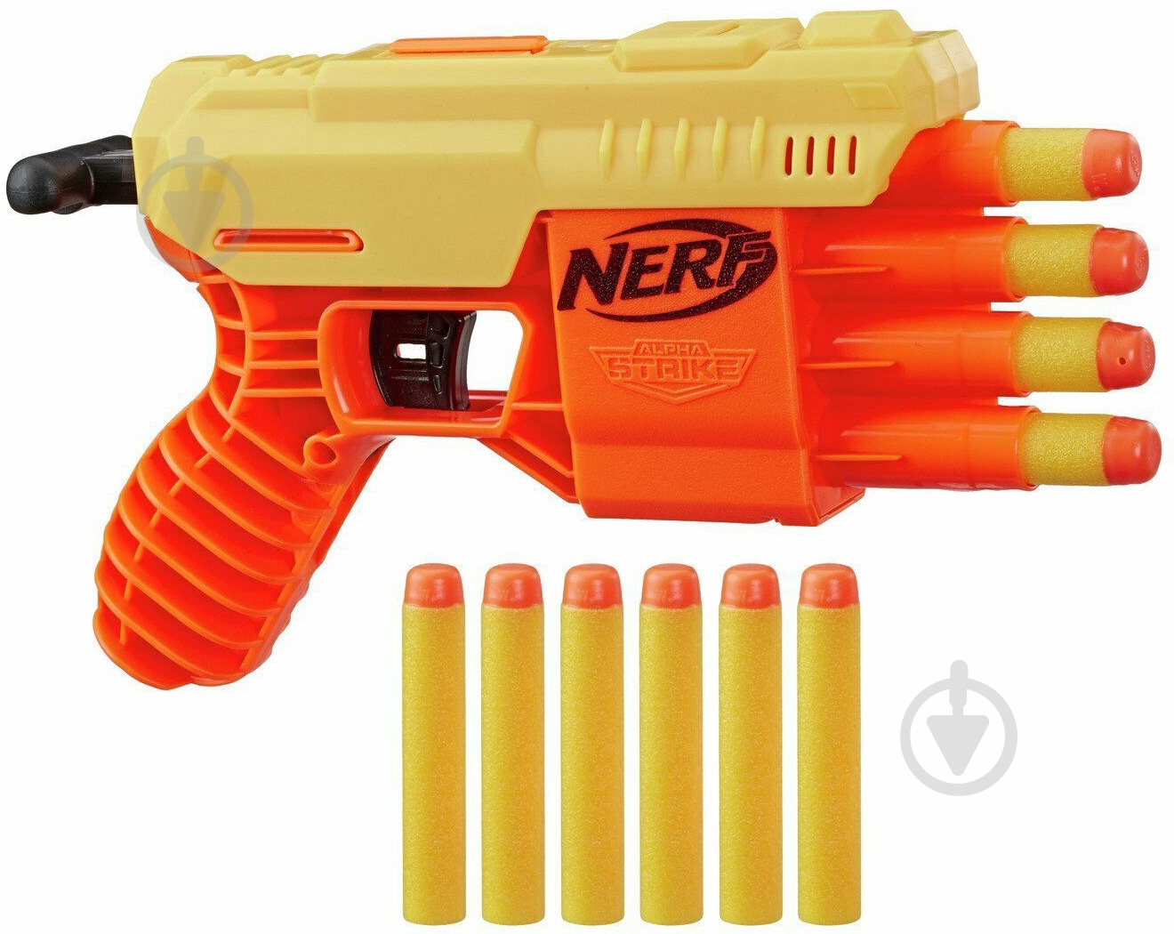 Бластер Hasbro Nerf Alpha Strike Fang QS-4 E6973 - фото 1 Бластер Hasbro Nerf Alpha Strike Fang QS-4 E6973 - фото 1