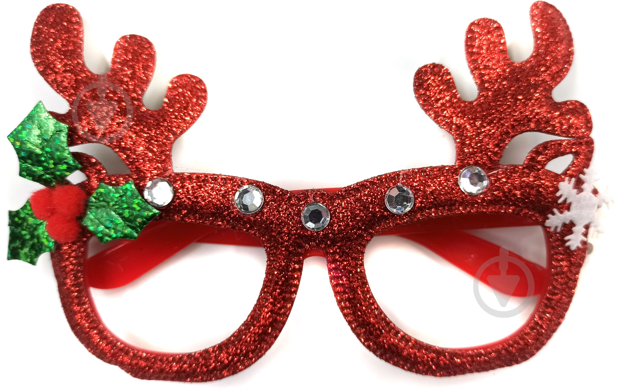 Очки 15 см красный - фото 1