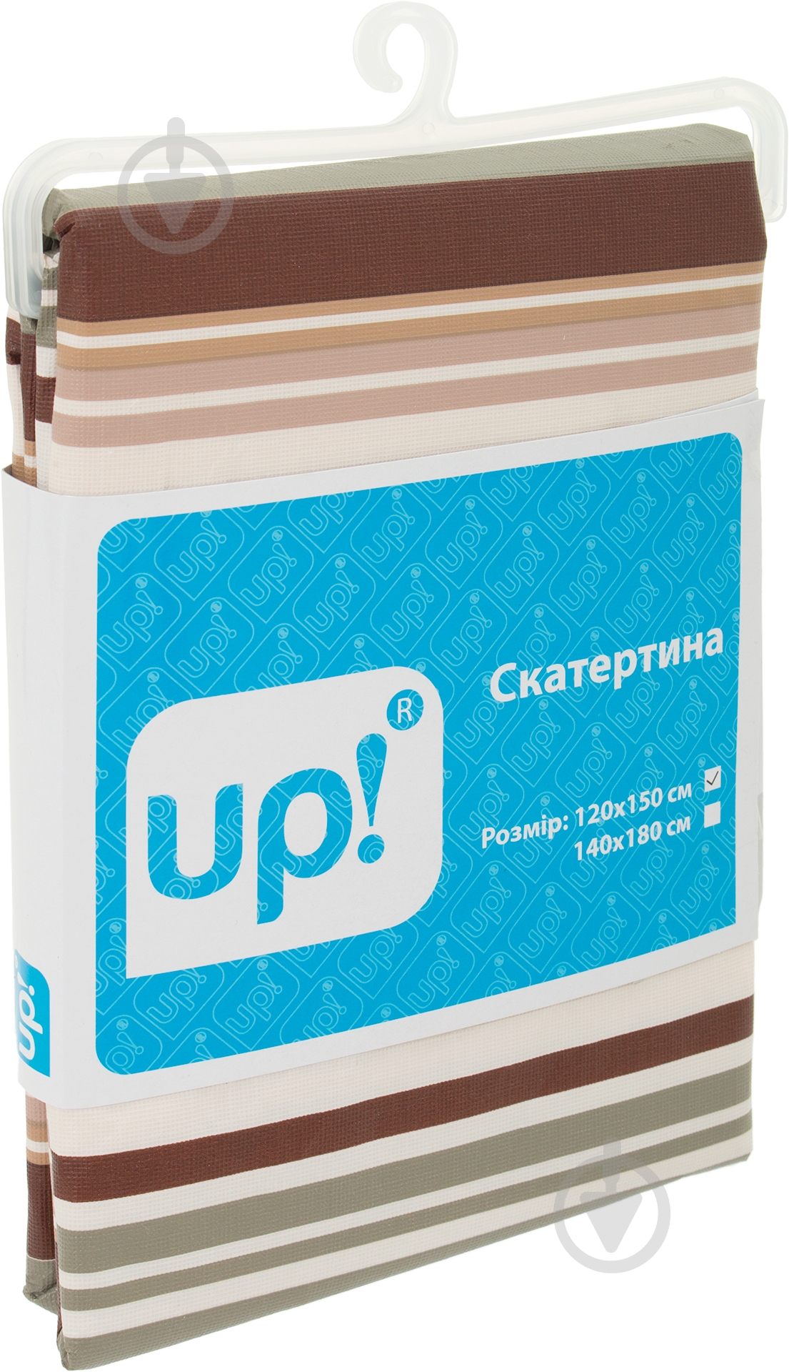 Скатерть Полосы 140x180 см бежевый с рисунком UP! (Underprice) - фото 3