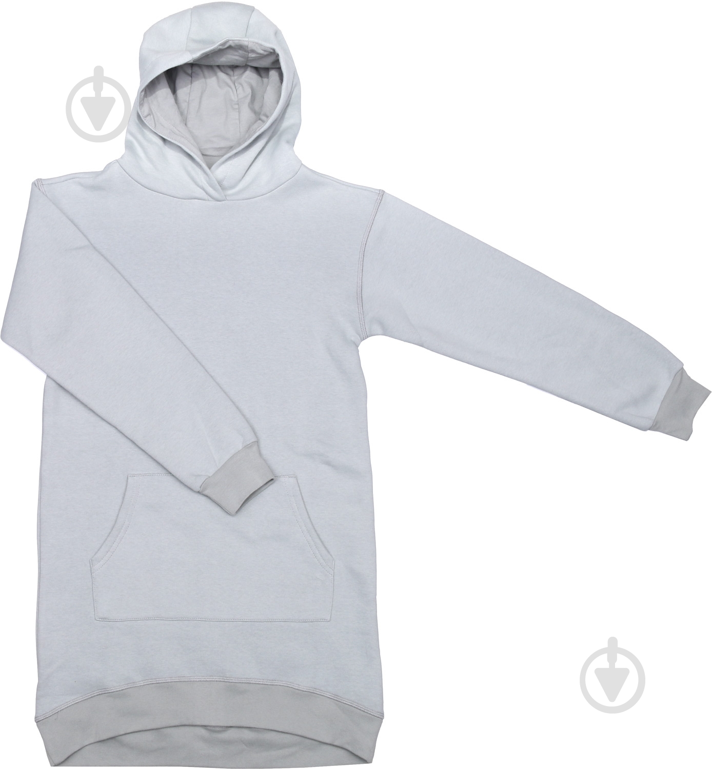 Платье Роза р.134 серый 210631 - фото 1