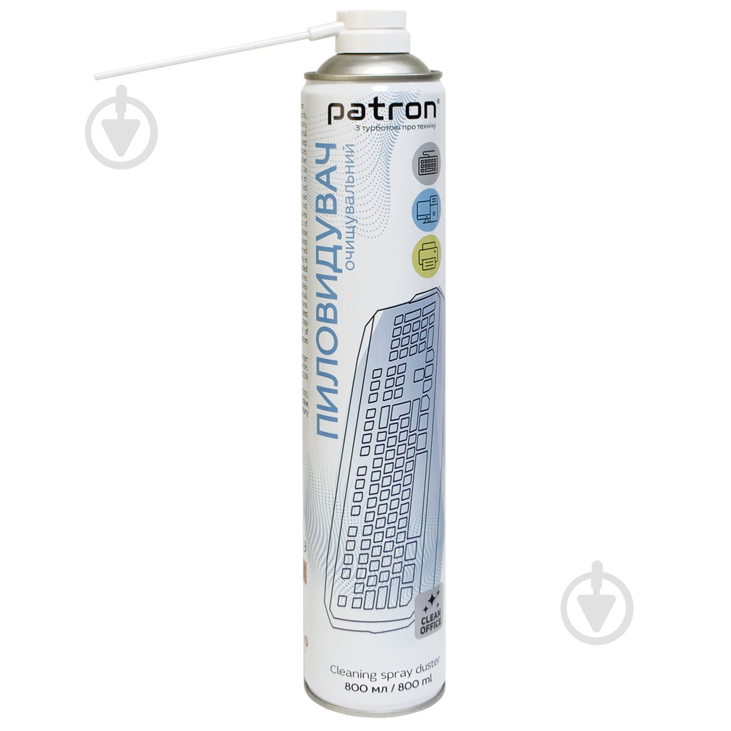 Стиснене повітря Patron для оргтехніки спрей 800 мл (CS-PN-F3-020-800) - фото 1