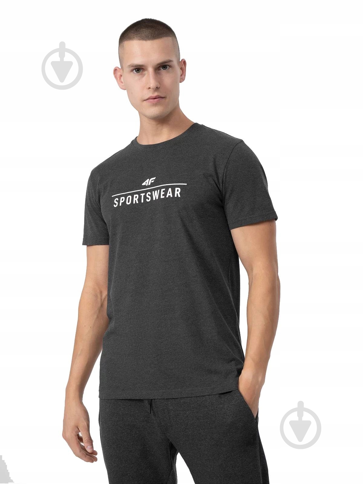 Футболка 4F TSHIRT M539 4FSS23TTSHM539-23M р.2XL серый - фото 1