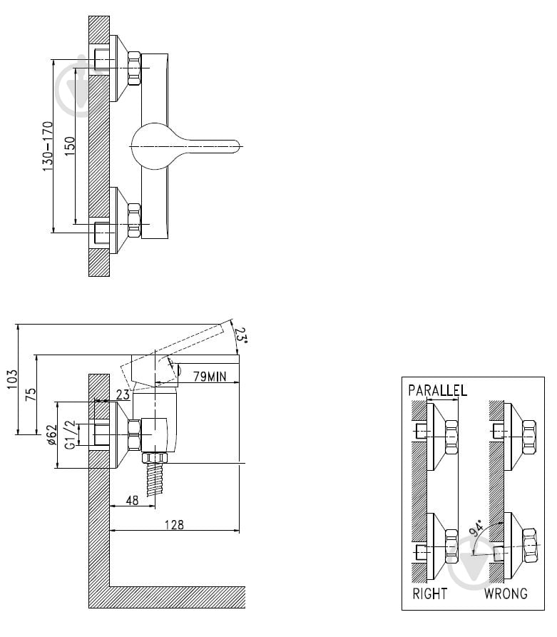 Смеситель для душа Mixxen Тренд MXTP0462 - фото 2
