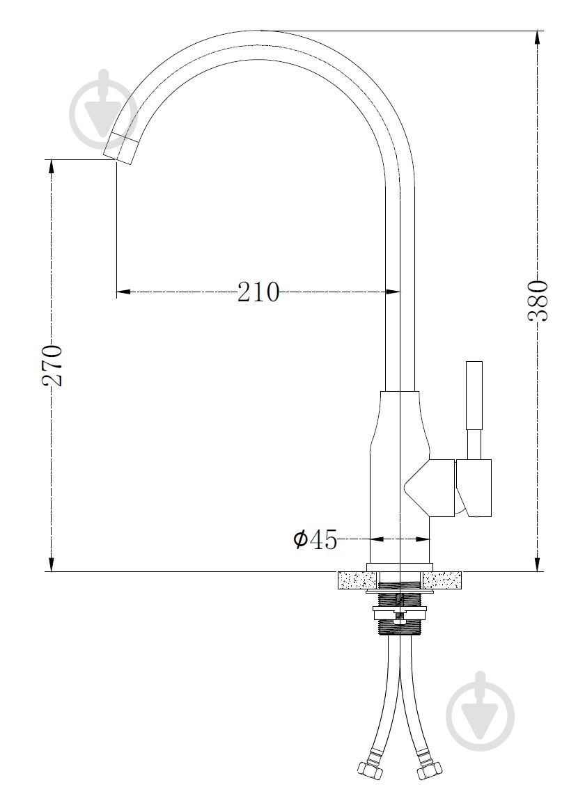 Смеситель для кухни Mixxen Волтера MXIN0443 - фото 2