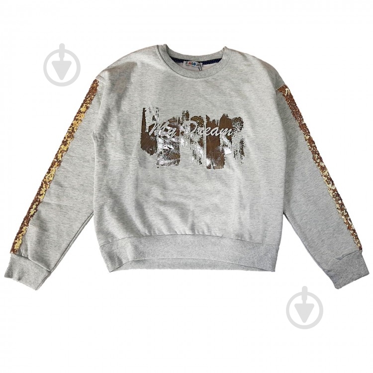 Свитшот для девочки ALG 78626 р.152 серый - фото 1 Свитшот для девочки ALG 78626 р.152 серый - фото 1