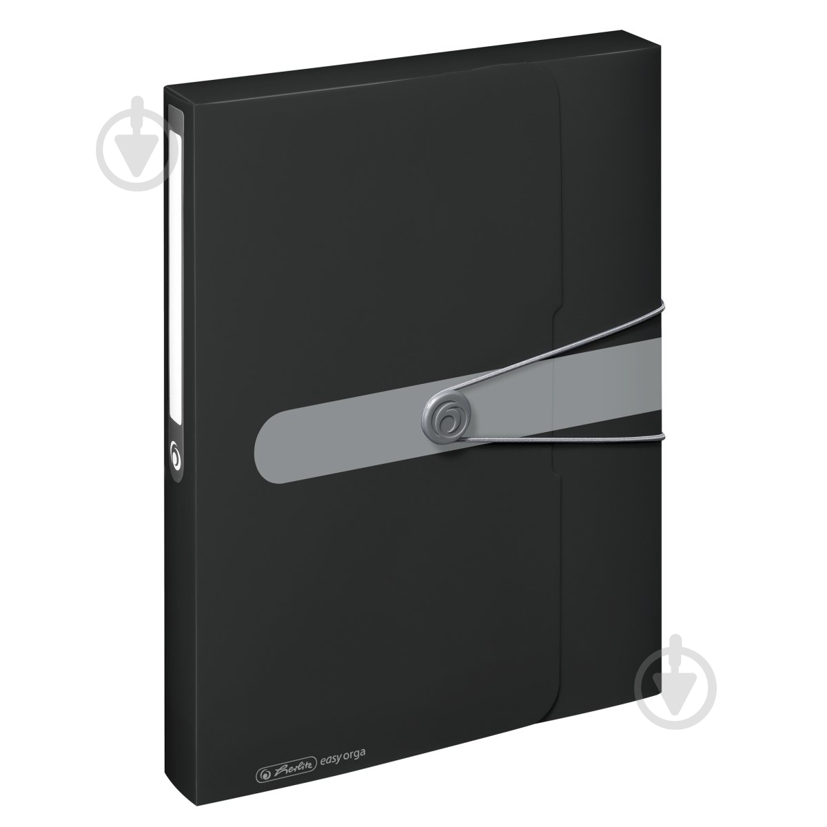 Папка-бокс на резинке Easy Orga To Go А4 4 см черная 11206117 Herlitz - фото 1