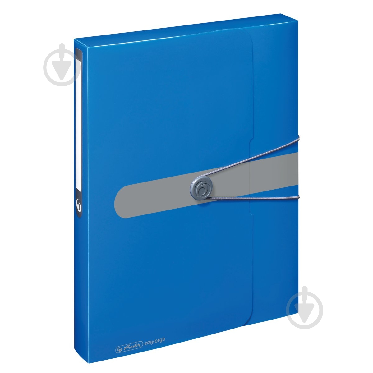 Папка-бокс на резинке Easy Orga To Go А4 4 см синяя 11206125 Herlitz - фото 1