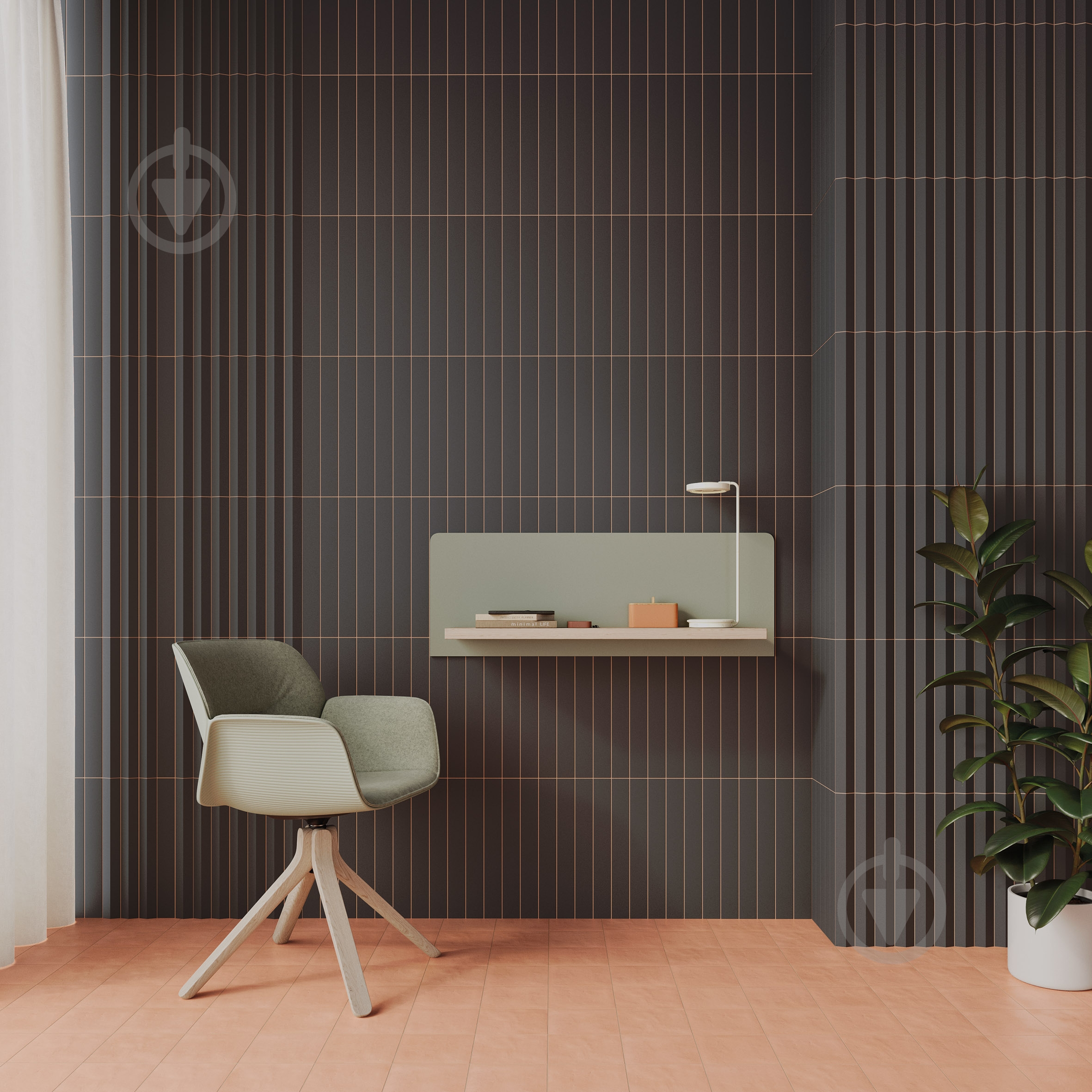 Плитка WOW TILES S.L. Faces Liso Coal 5x40 см - фото 3