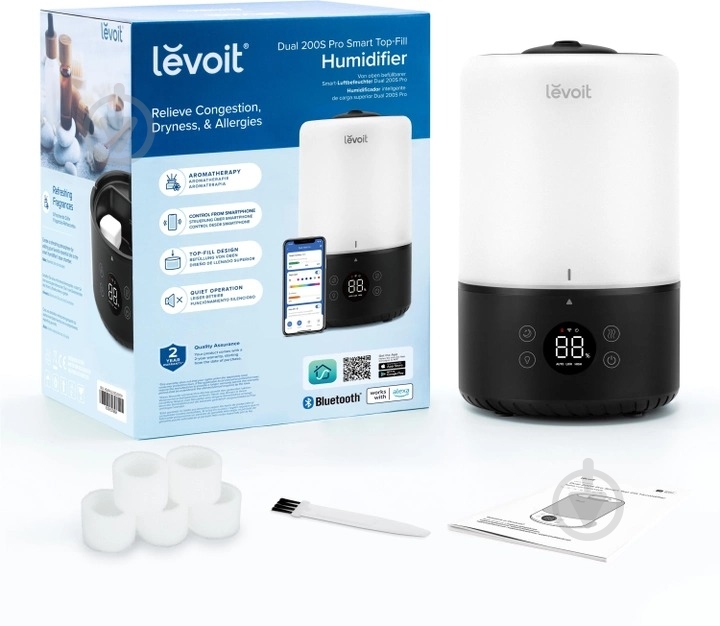 Зволожувач повітря Levoit Dual 200S Pro Smart Top-Fill LUH-D301S-KEUR (HEAPHULVSEU0079Y) - фото 6
