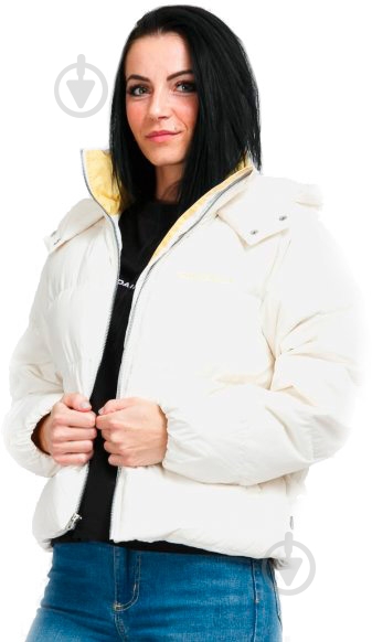 Куртка женская зимняя Converse Short Down Jacket Entry Level 10021998-281 р.S белая - фото 1