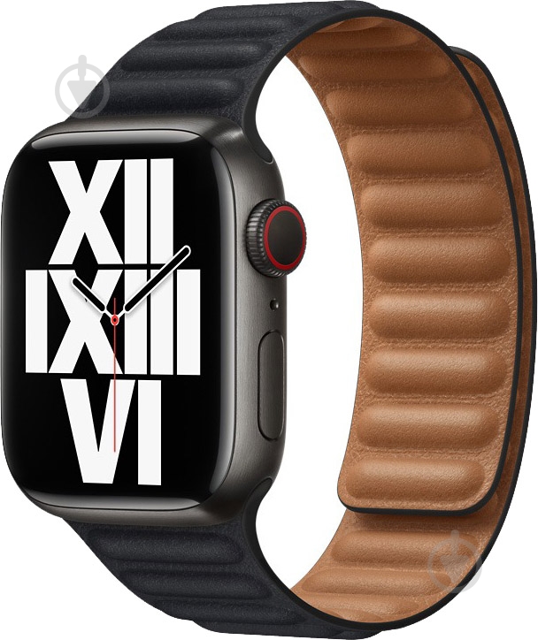 Ремешок Apple 41mm Midnight Leather Link M/L ML7T3ZM/A - фото 2 Ремешок Apple 41mm Midnight Leather Link M/L ML7T3ZM/A - фото 2