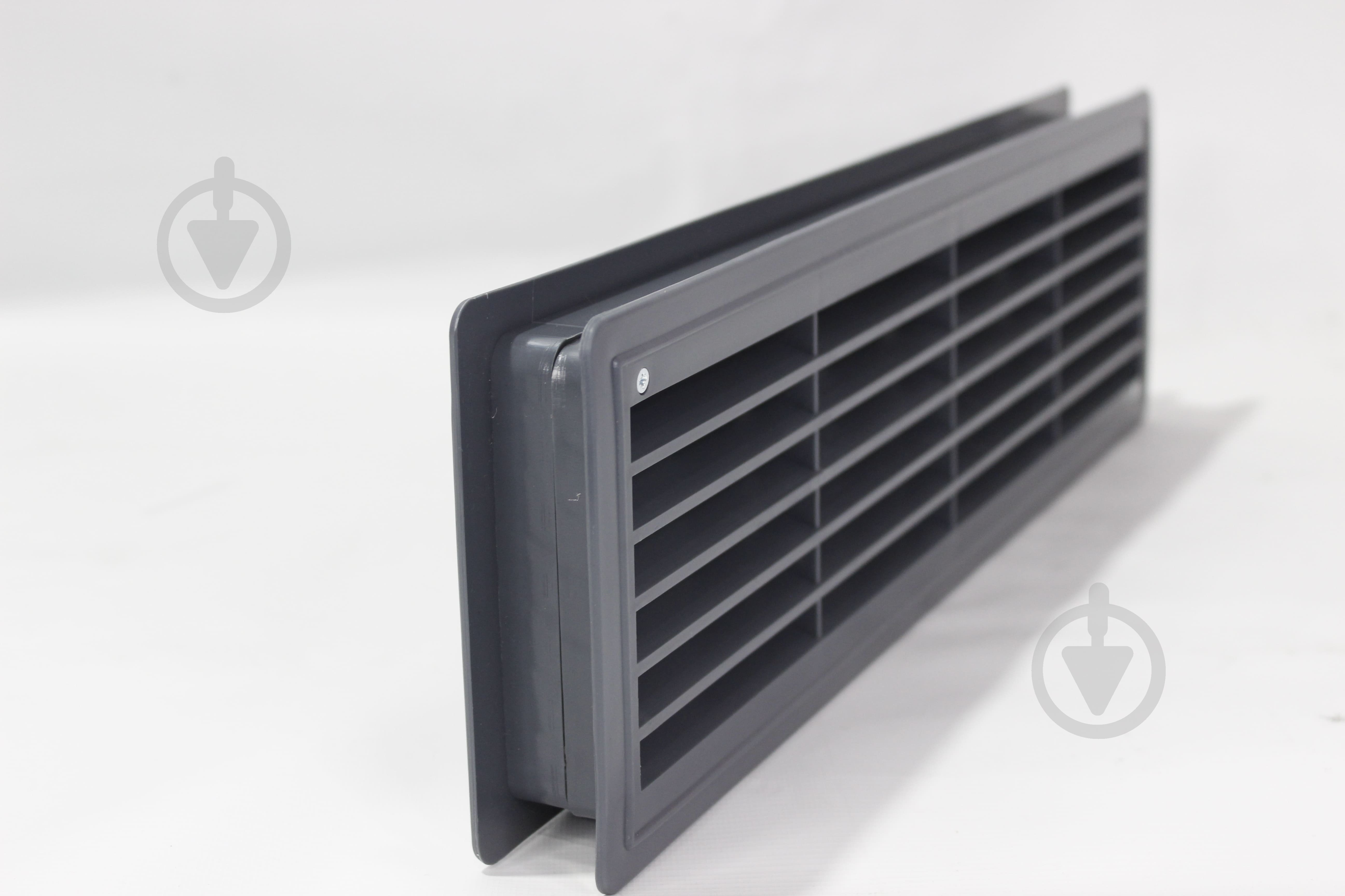 Решетка вентиляционная AirRoxy дверная 115x430 graphite пластик - фото 2 Решетка вентиляционная AirRoxy дверная 115x430 graphite пластик - фото 2
