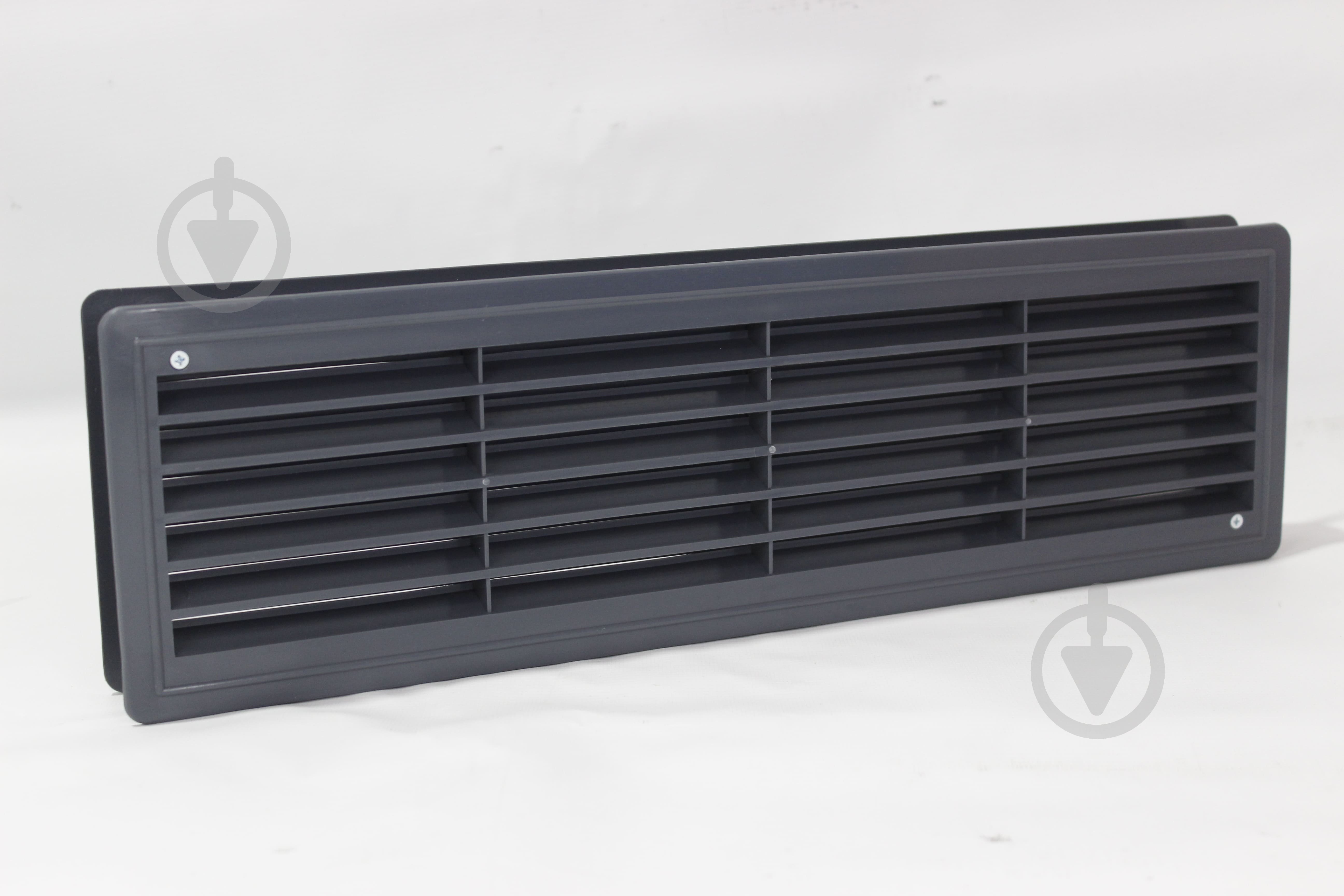 Решетка вентиляционная AirRoxy дверная 115x430 graphite пластик - фото 3 Решетка вентиляционная AirRoxy дверная 115x430 graphite пластик - фото 3