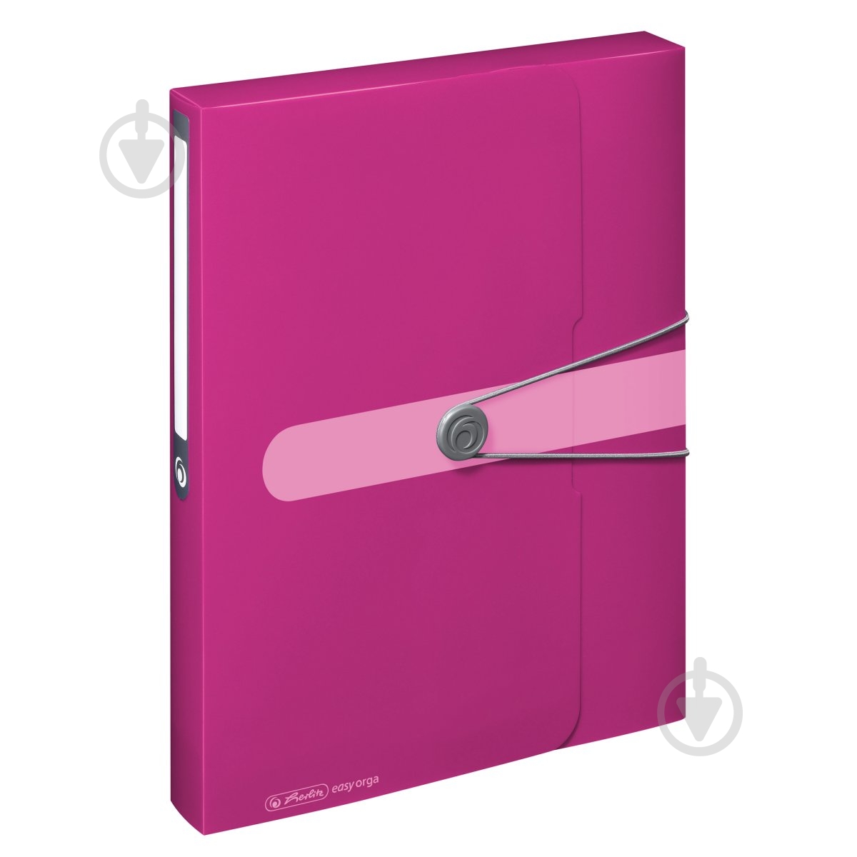 Папка-бокс на резинке Easy Orga To Go А4 4 см малиновая 11216397 Herlitz - фото 1