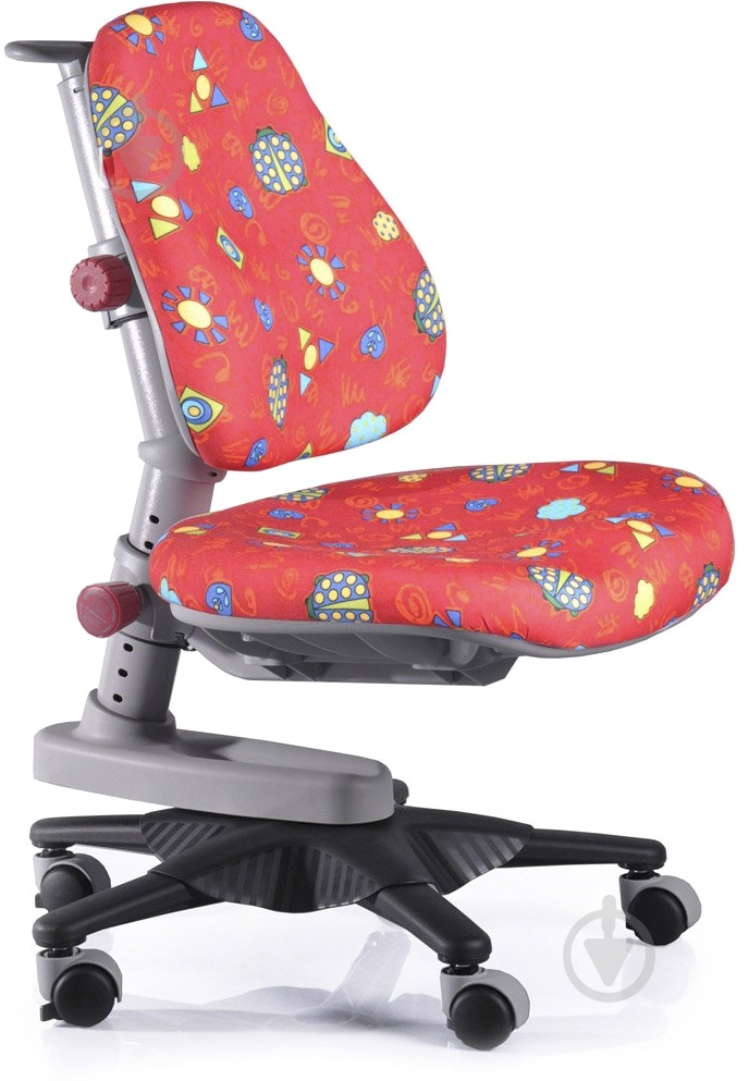 Кресло Mealux Newton RR (Y-818 RR) красный/с жучками - фото 1