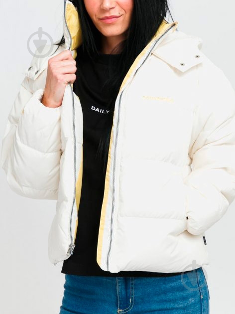Куртка женская зимняя Converse Short Down Jacket Entry Level 10021998-281 р.XL белая - фото 4