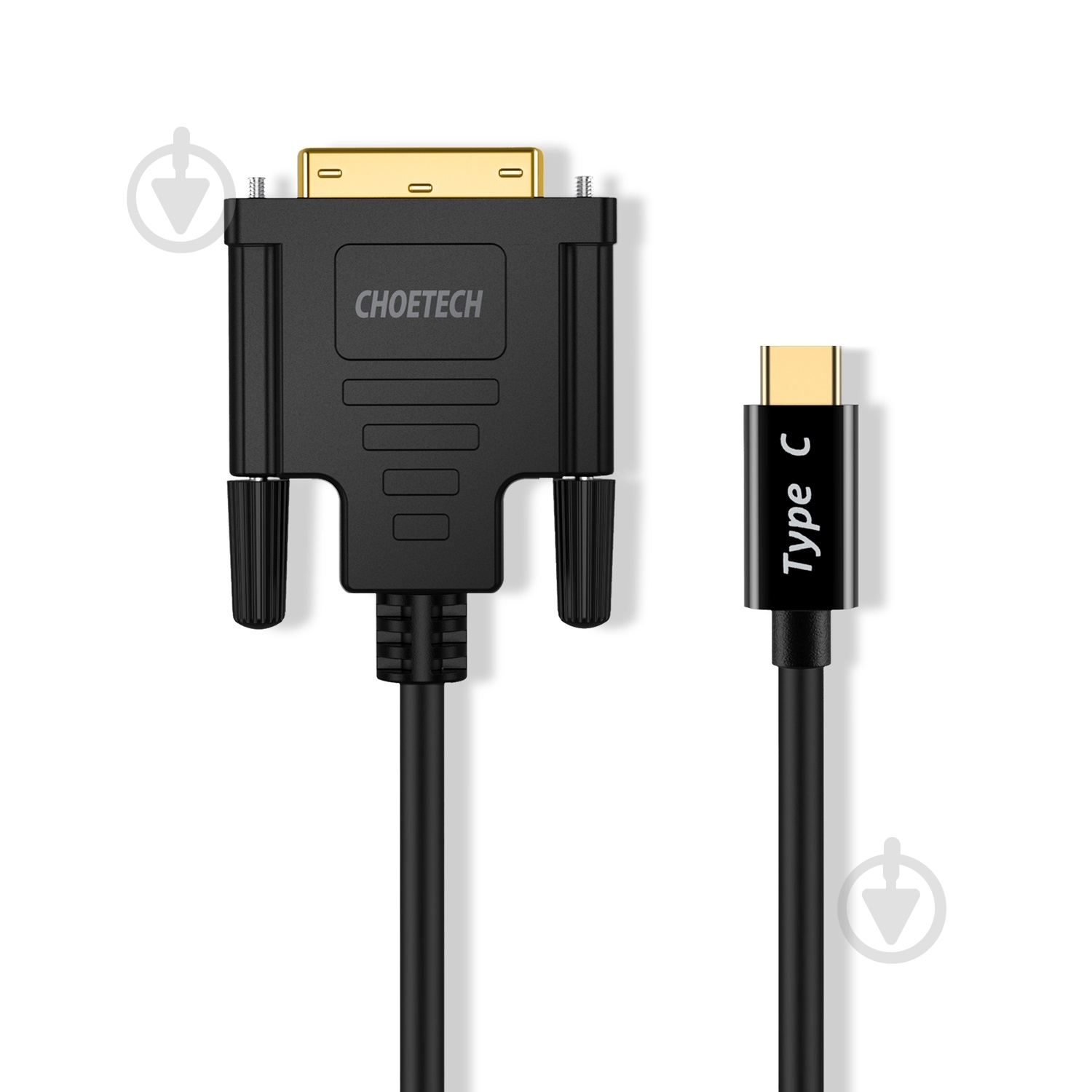 Кабель Choetech Type-C - DVI (XCD-0018-BK) 1,8 м чорний (CAB-CHOE-TYPC-DVI-18) - фото 1
