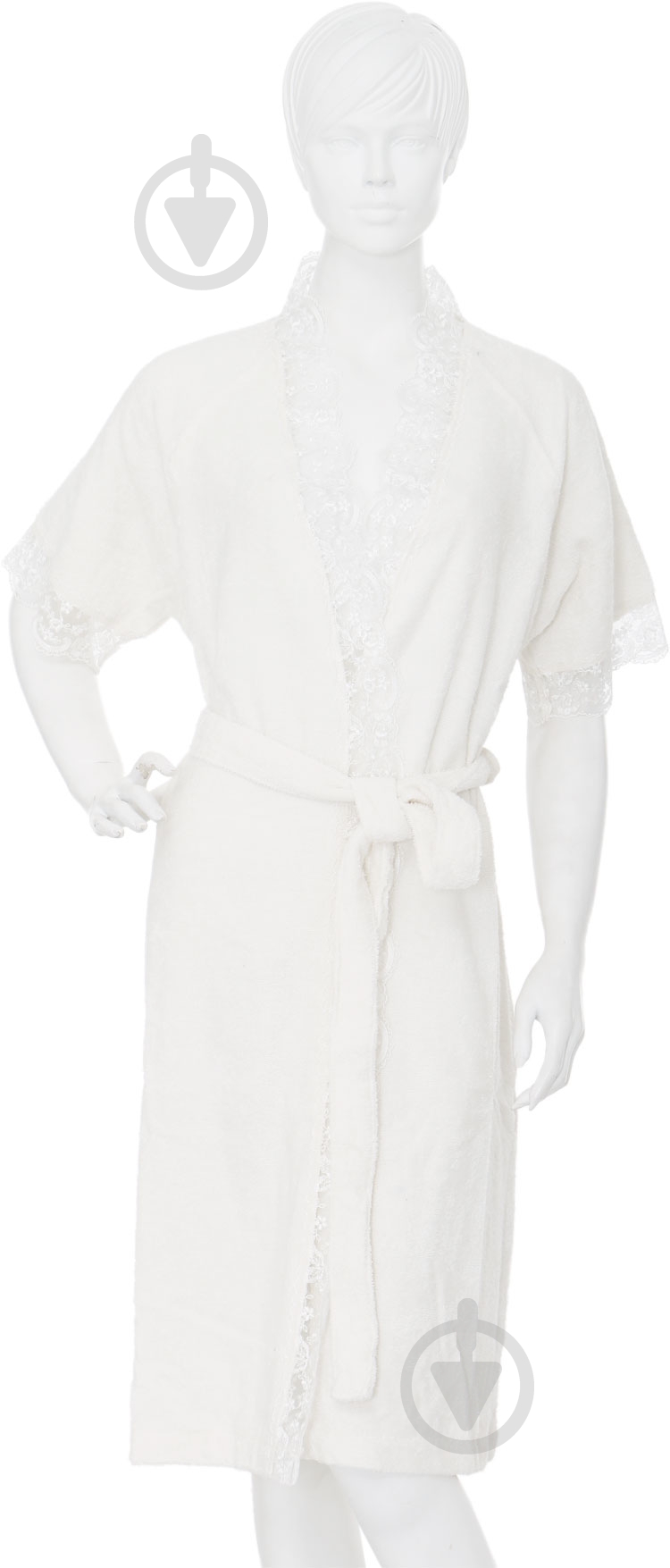 Халат домашний La Nuit Home Lace р. S молочний 26-104 - фото 1