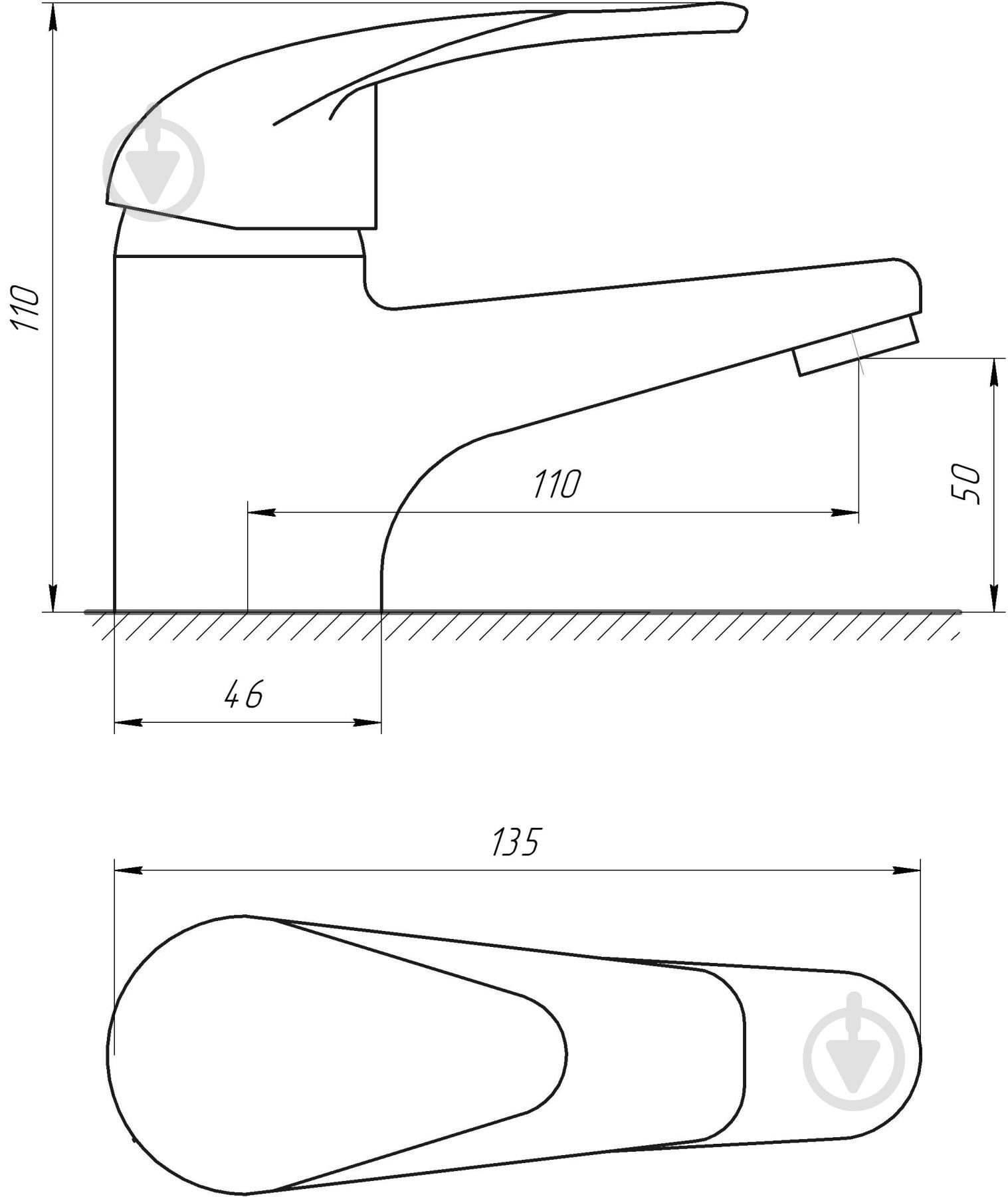 Смеситель для умывальника EcoMix E-GEZ-101 - фото 5 Смеситель для умывальника EcoMix E-GEZ-101 - фото 5