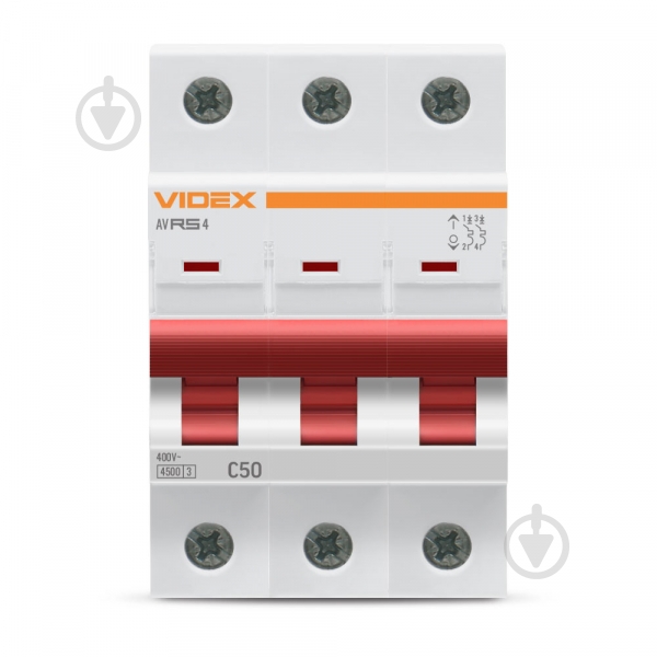 Автоматический выключатель Videx VF-RS4-AV3C50 26537 - фото 2 Автоматический выключатель Videx VF-RS4-AV3C50 26537 - фото 2