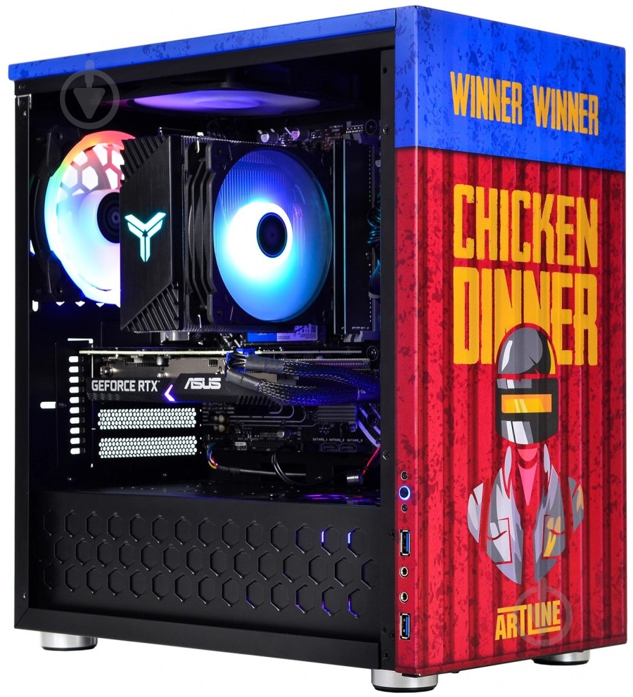Системный блок Artline Overlord CG10 (CG10v06PG) blue/red - фото 3 Системный блок Artline Overlord CG10 (CG10v06PG) blue/red - фото 3