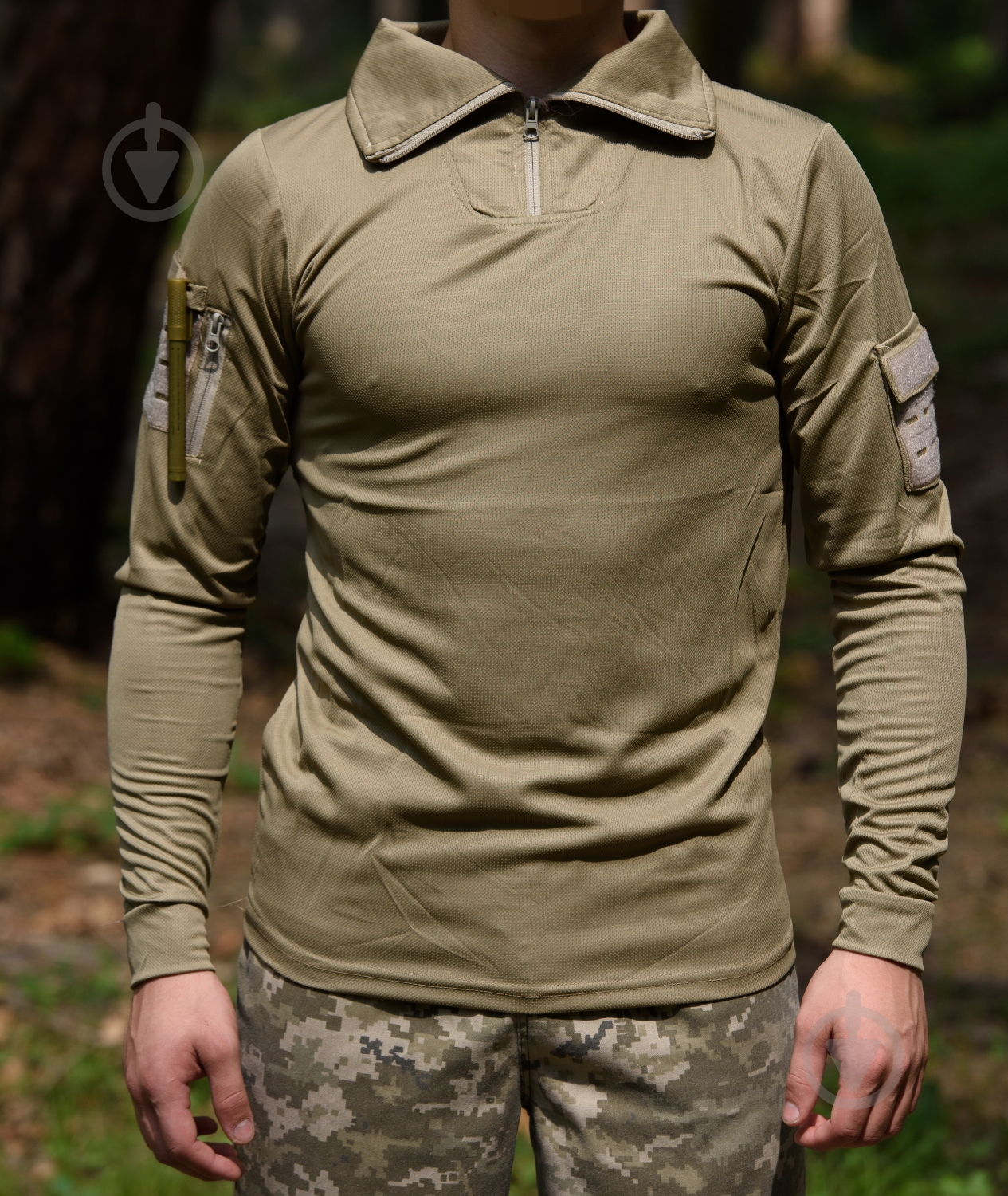 Сорочка Убакс з довгим рукавом р.XL бежевий - фото 1