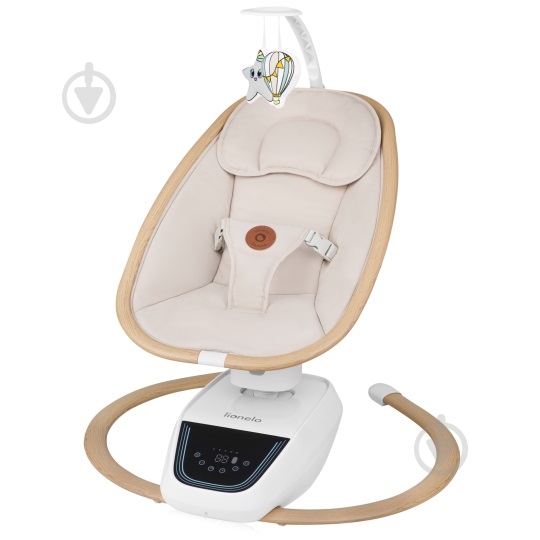 Крісло-гойдалка Lionelo OLIVIA BEIGE NATURAL - фото 1