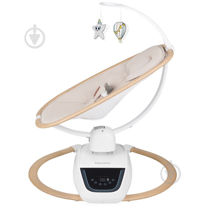 Крісло-гойдалка Lionelo OLIVIA BEIGE NATURAL - фото 3