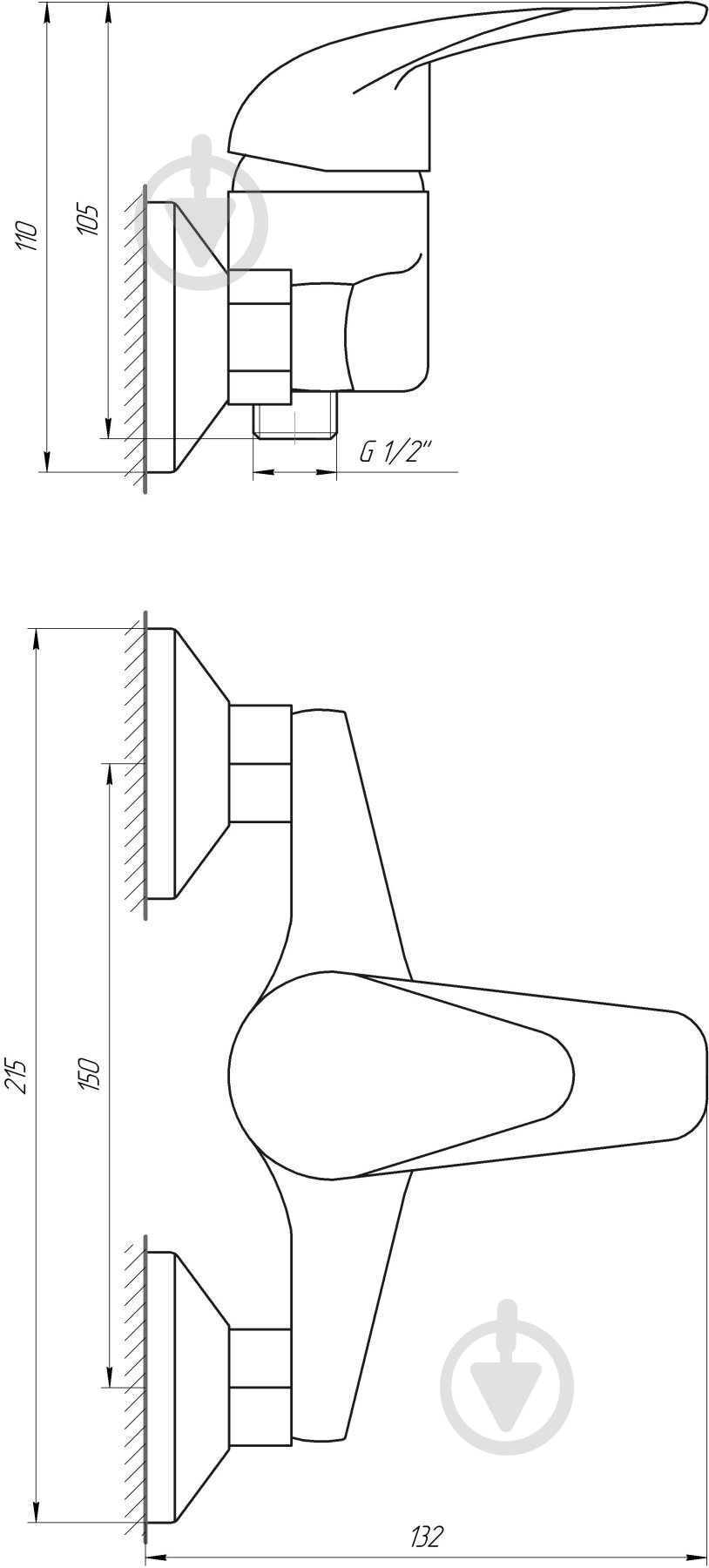 Змішувач для душу EcoMix E-GEZ-105 - фото 5