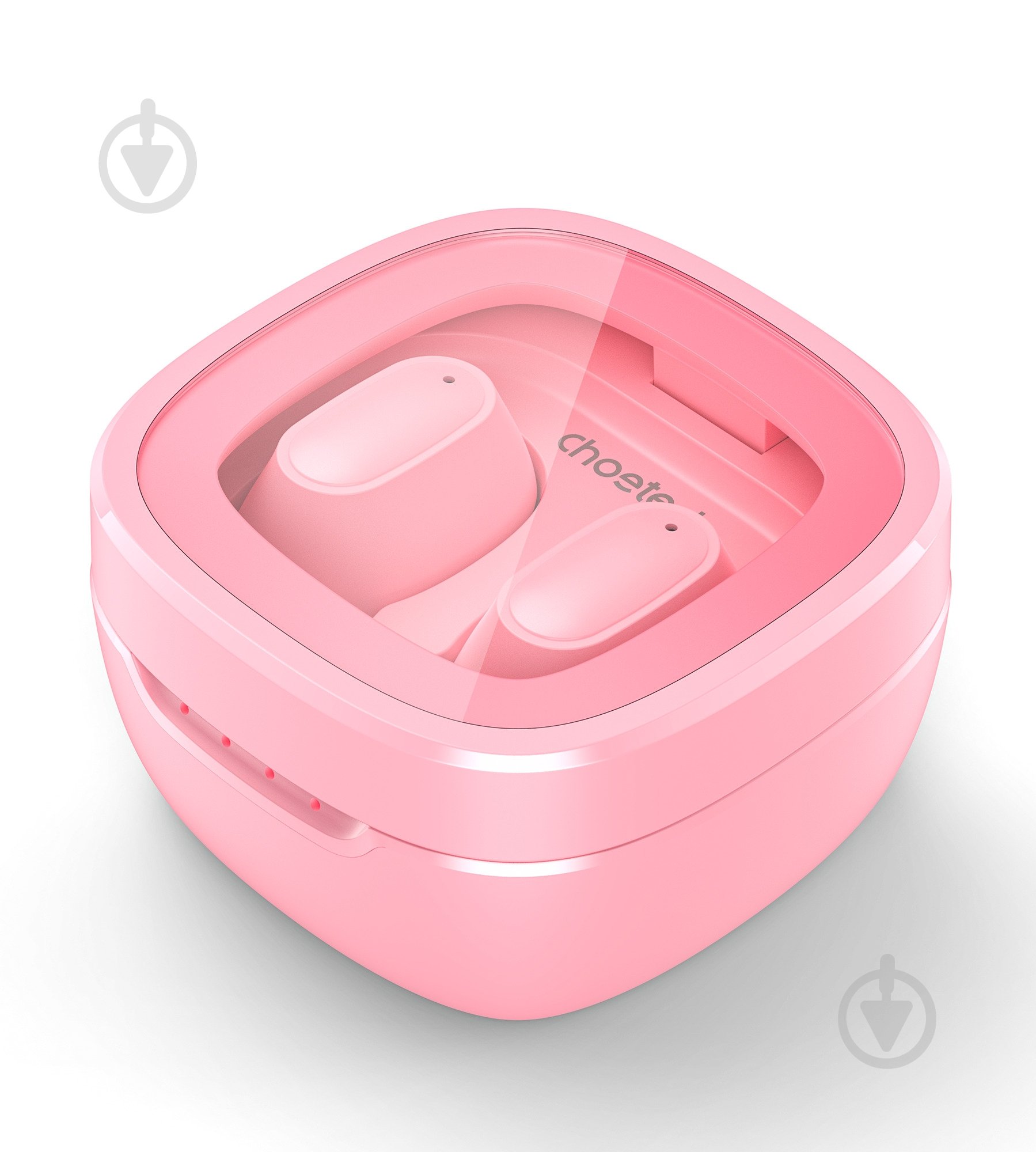Навушники бездротові Choetech TWS Small Cube рожеві (HEAD-CHOE-BH-T23-PK) - фото 2