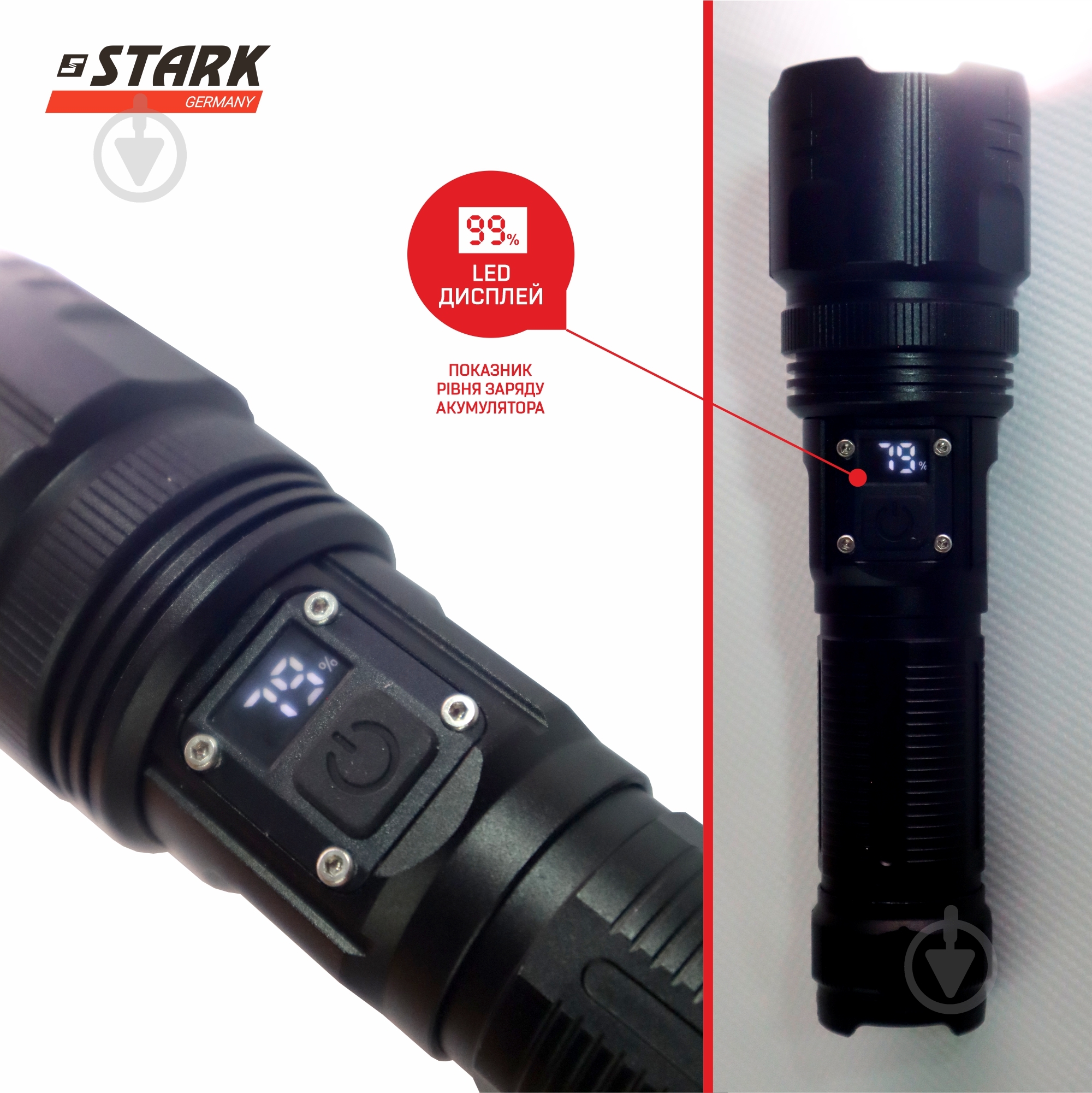 Фонарь Stark L-4-02 Li 243000402 черный - фото 7