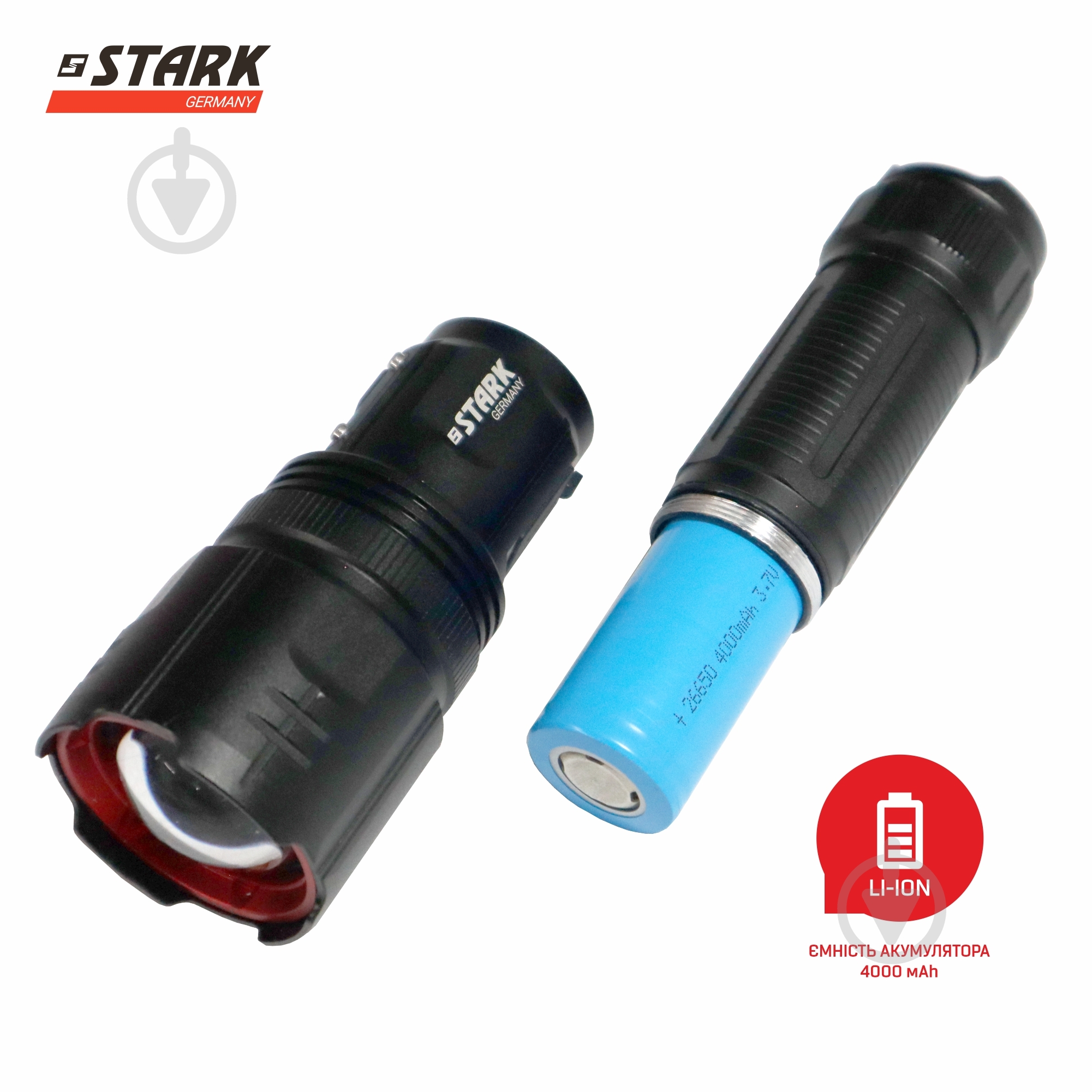 Фонарь Stark L-4-02 Li 243000402 черный - фото 6