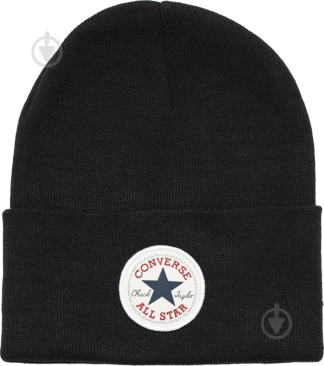 Шапка Converse Cp Beanie 10022137-001 р.one size черный - фото 1 Шапка Converse Cp Beanie 10022137-001 р.one size черный - фото 1