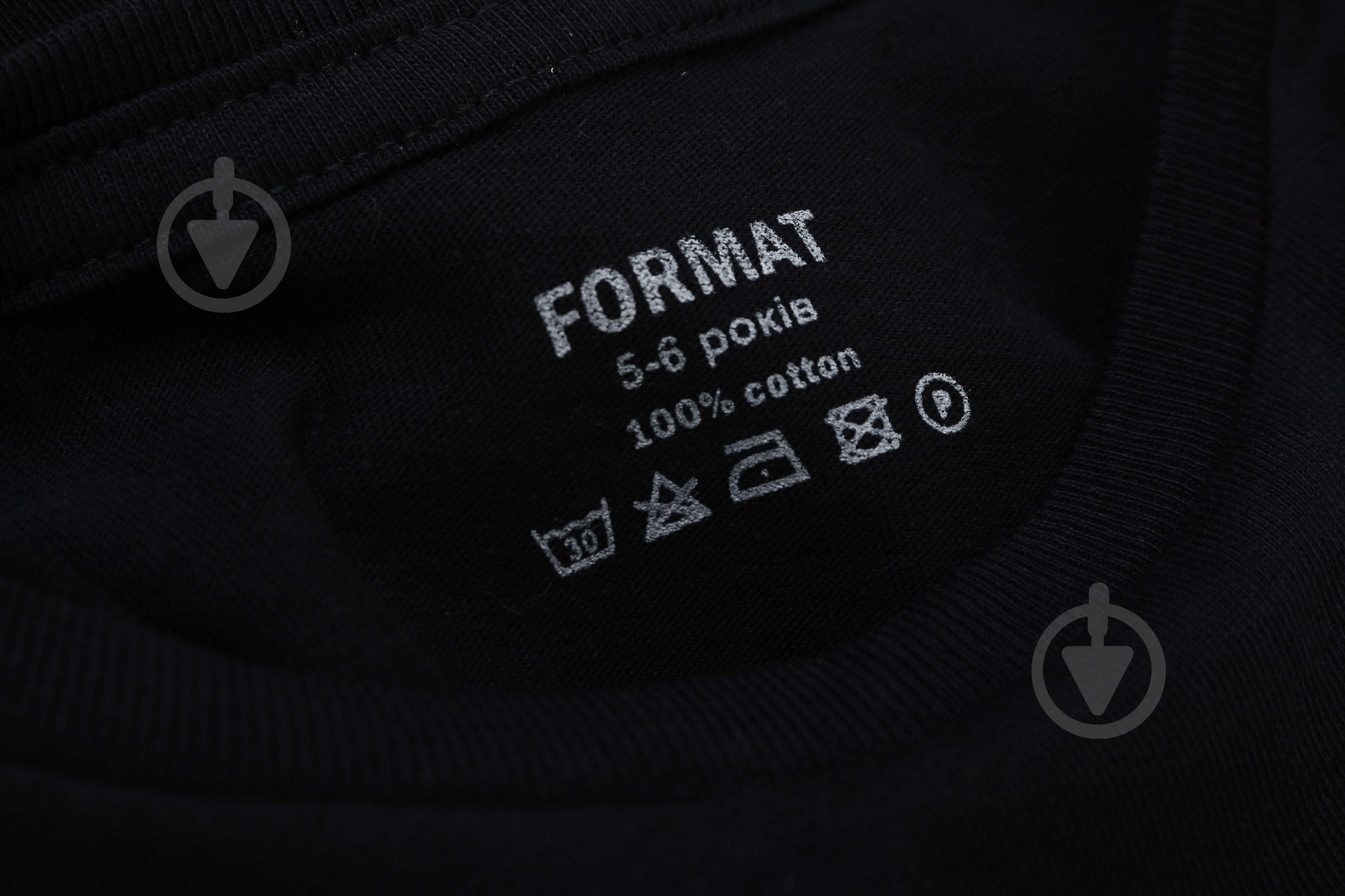 Футболка для девочек/для мальчиков р.128/134 черный 208 - фото 5