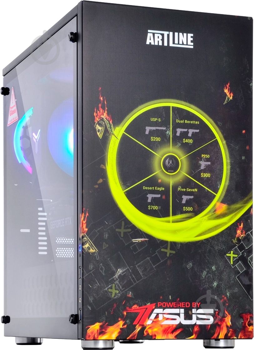 Системный блок Artline Overlord CG10 (CG10v08CS) black - фото 1