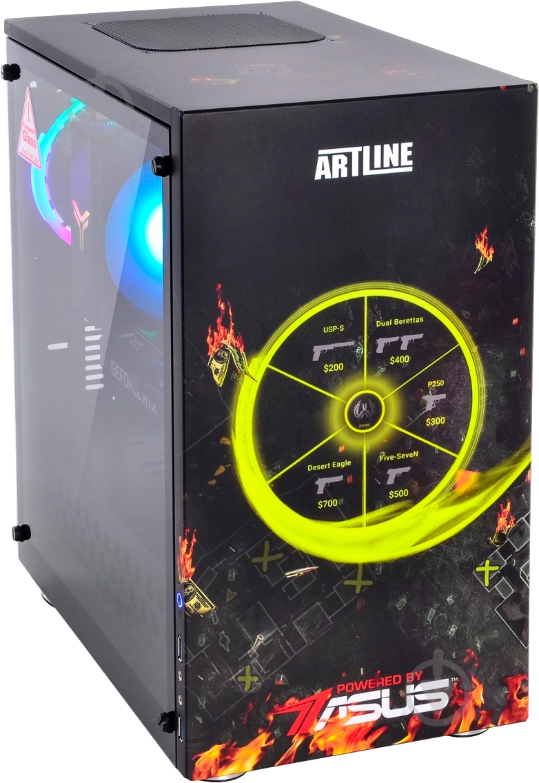 Системный блок Artline Overlord CG10 (CG10v08CS) black - фото 3