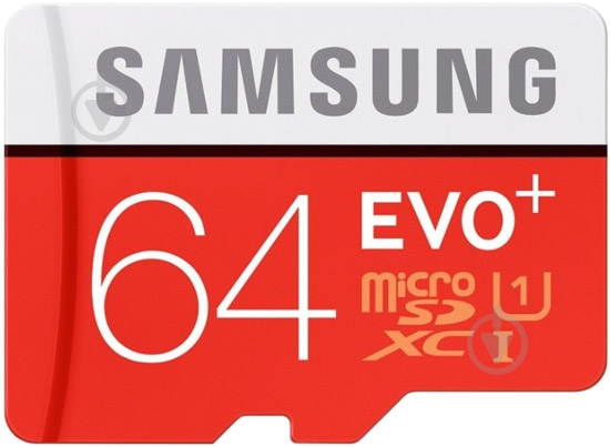 Карта памяти Samsung microSDXC 64 ГБ UHS Speed Class 1 (U1) EVO Plus (MB-MC64DA/RU) - фото 2 Карта памяти Samsung microSDXC 64 ГБ UHS Speed Class 1 (U1) EVO Plus (MB-MC64DA/RU) - фото 2