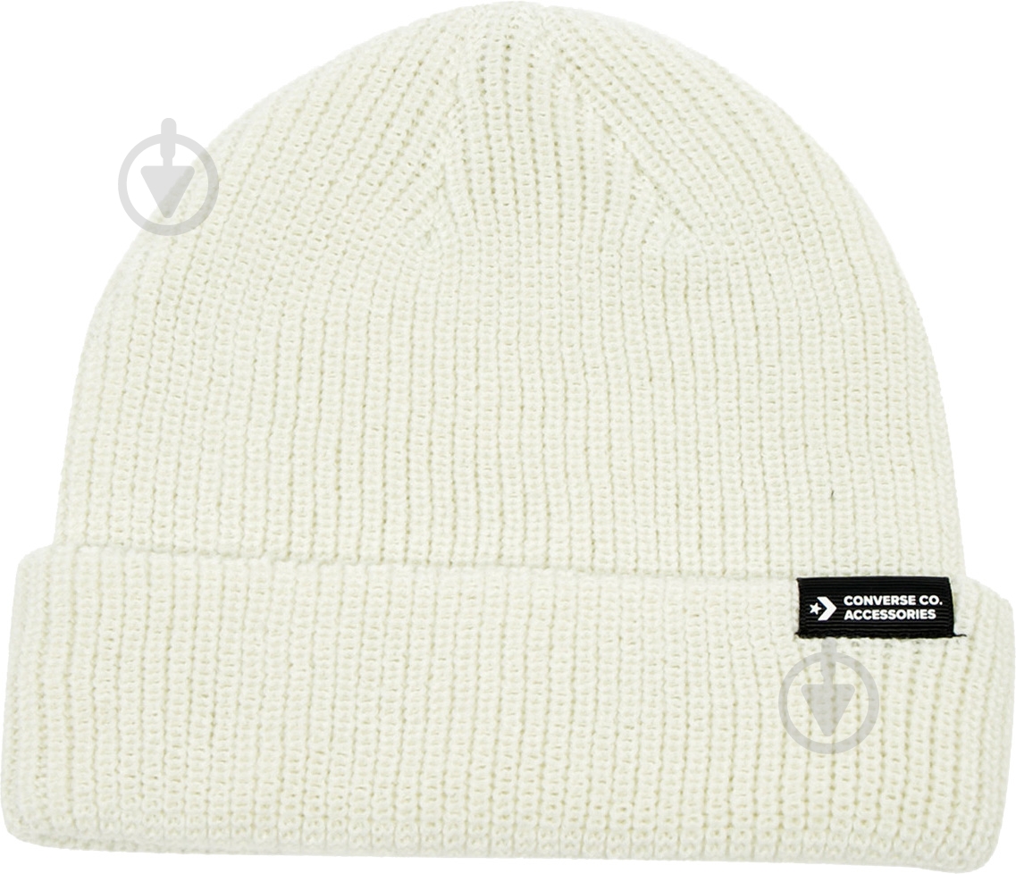 Шапка Converse Go 2 Beanie 10022128-281 р.one size білий - фото 1 Шапка Converse Go 2 Beanie 10022128-281 р.one size білий - фото 1