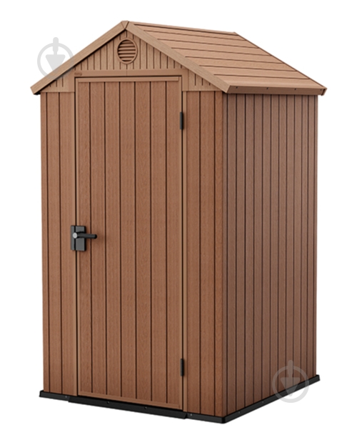 Дом садовый Keter DARWIN 126х117х205 см коричневый - фото 1