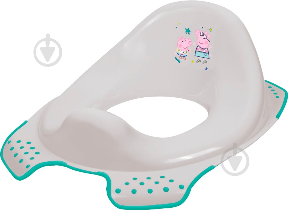 Накладка на унитаз Keeeper Peppa серая - фото 1 Накладка на унитаз Keeeper Peppa серая - фото 1