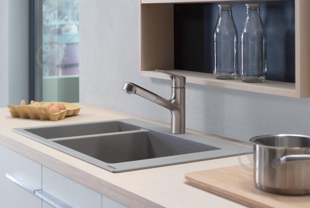 Смеситель для кухни Hansgrohe 150 Focus M43 сталь - фото 3