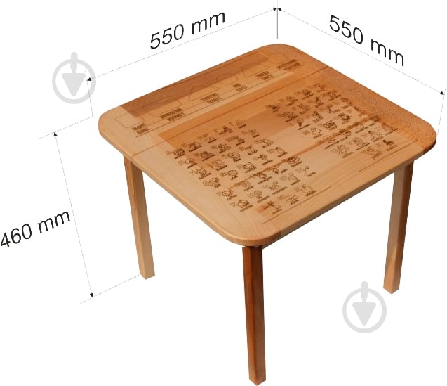 Стол детский ArinWOOD с боксом коричневый - фото 4 Стол детский ArinWOOD с боксом коричневый - фото 4