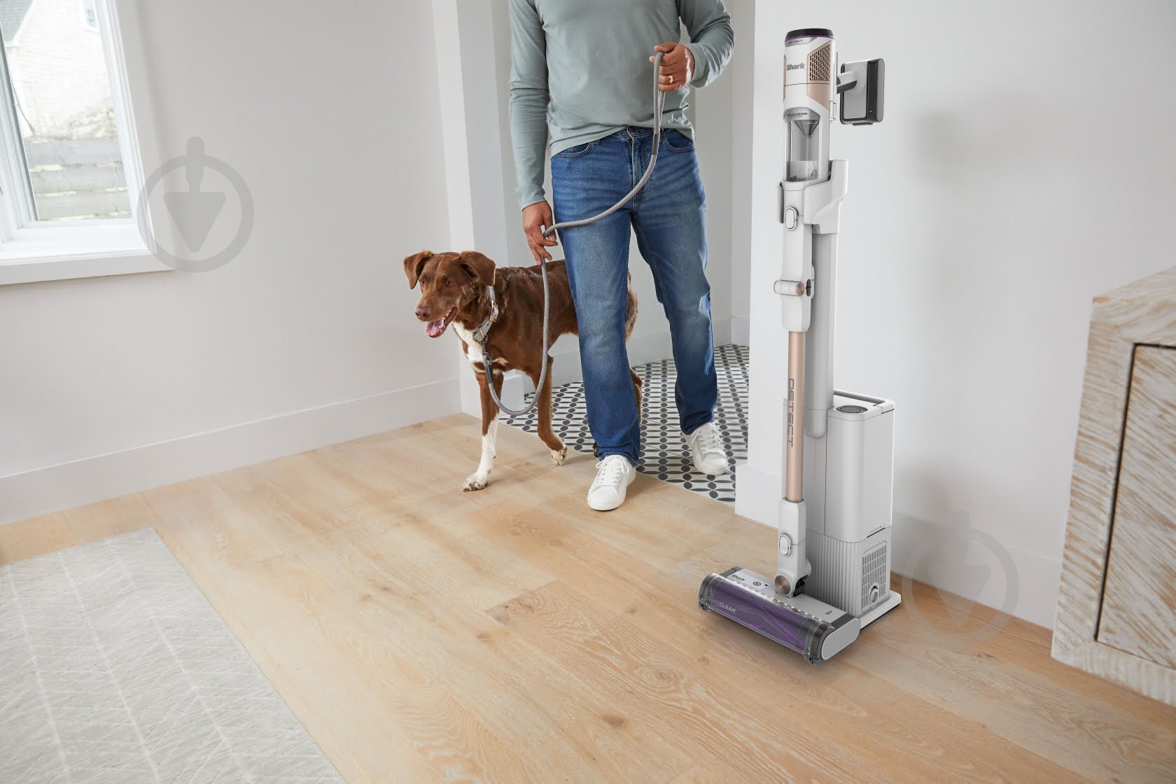 Пилосос акумуляторний Shark with Auto Empty System IW3612EU white - фото 14