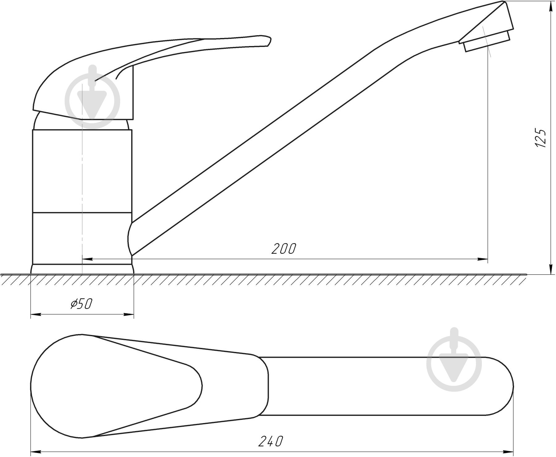 Смеситель для кухни EcoMix E-GEZ-203 - фото 5