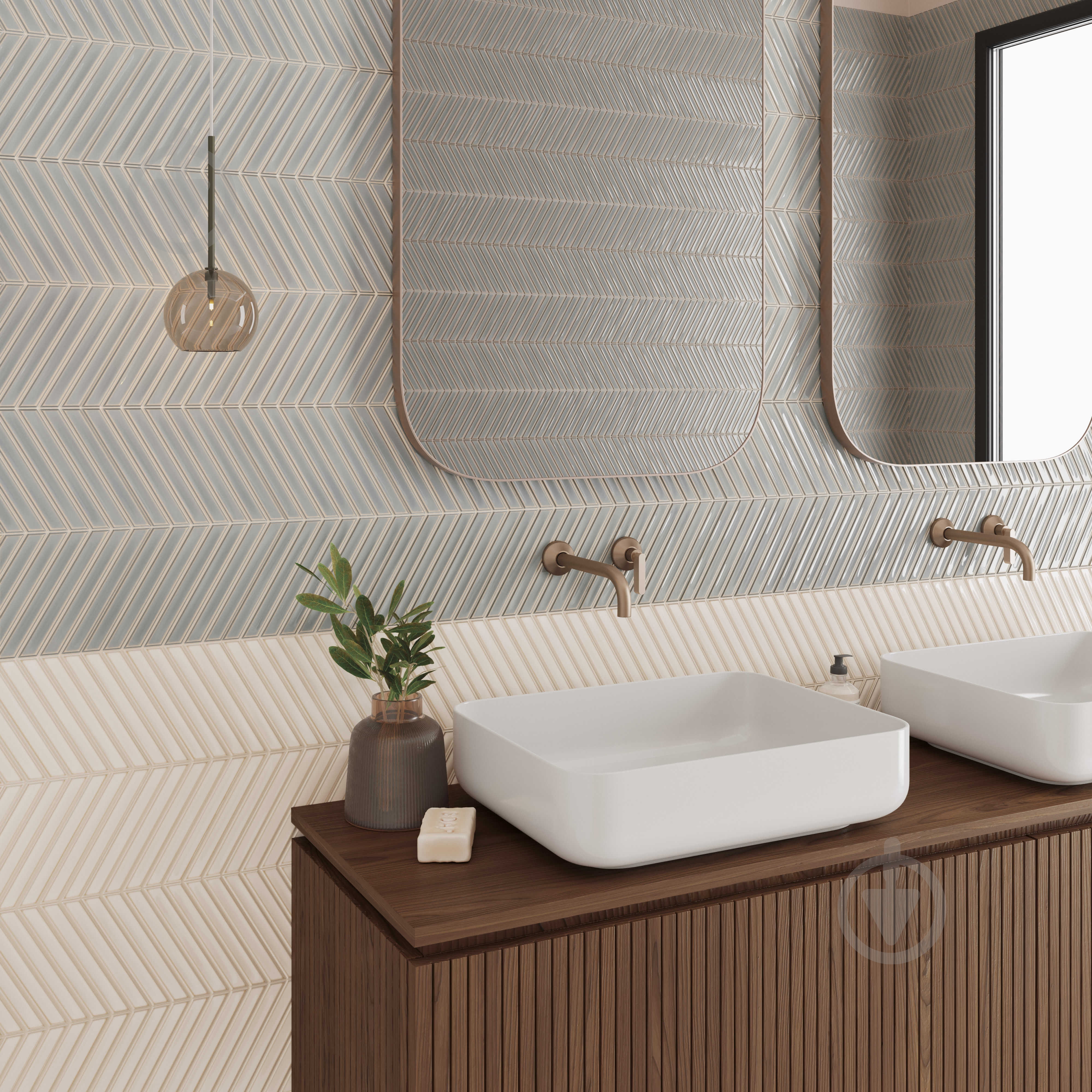 Плитка WOW TILES S.L. Spike bars b deep white 15x25,9 см - фото 4